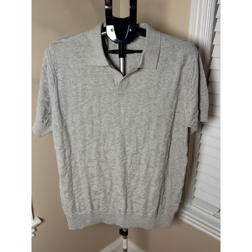Rodd & Gunn Mens Fog Grey Australian Cotton Knit Polo Shirt EP1062 L NWT